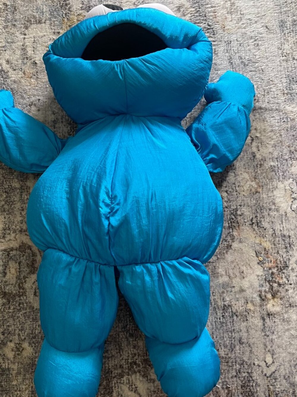 1995 VTG Playskool 23" Cookie Monster Nylon Plush Stuffed Animal Sesame Street